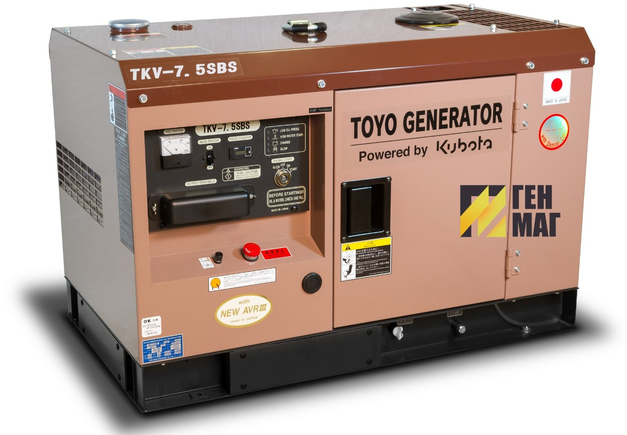 Генератор TOYO TKV-7.5SBS 6.5 кВт