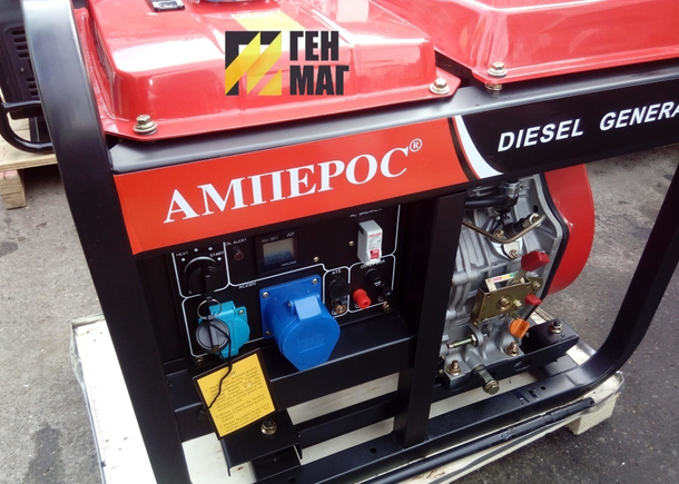 Генератор дизельный АМПЕРОС LDG 12000E с автозапуском 9 кВт