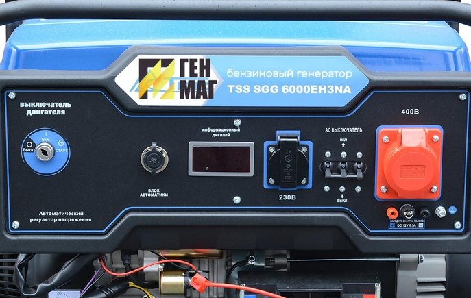 Генератор бензиновый TSS SGG 6000EH3NA в кожухе 6.5 кВт